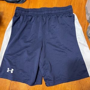 Under Armour workout shorts. No pockets